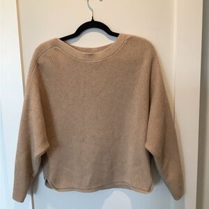 Babaton Classic Beige Crew Neck Sweater